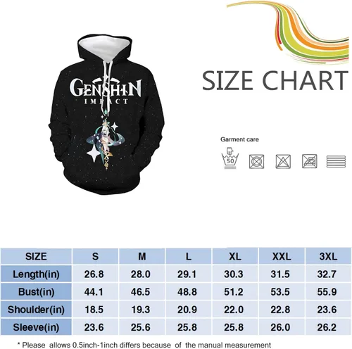 Miniatura 4 de Msdosbt Anime Game 3D Printed Hoodies Unisex Sweatshirt with Front Pocket Pullover for Men and Women