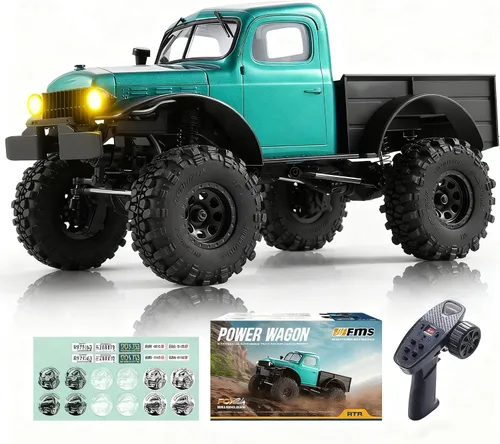 Miniatura 9 de BEEZRC FMS RC Crwaler Escala 1/24 FCX24 Power Wagon RTR 4WD 2.4GHz 3CH Todoterreno Modelo de Coche RC Vehículo Hobby Grade Coche de Control Remoto