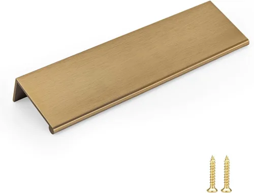 Miniatura 23 de Goldenwarm - Paquete de 10 tiradores negros de 2-1/2 pulgadas con borde de dedo, tiradores para cajones de cocina, color negro mate, manijas