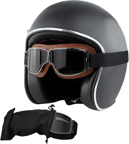 Miniatura 3 de Peicees Gafas Vintage para Motocicleta Gafas de Aviador Gafas de Casco de Piloto Gafas de Equitación Motocross Bicicleta de Montaña Scooter ATV