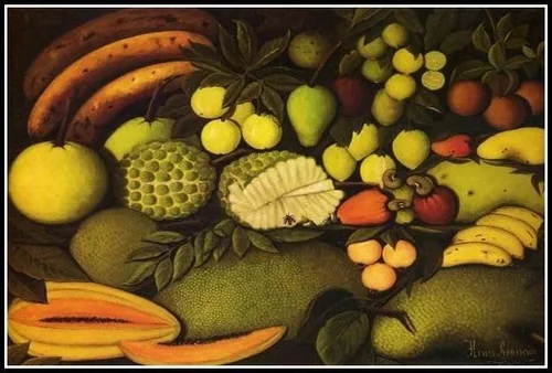 Bodegón con pintura de frutas exóticas por Henri Rousseau DIY 5D Diamond Painting Kits DIY Artesanía para decoración de pared del hogar Regalos de
