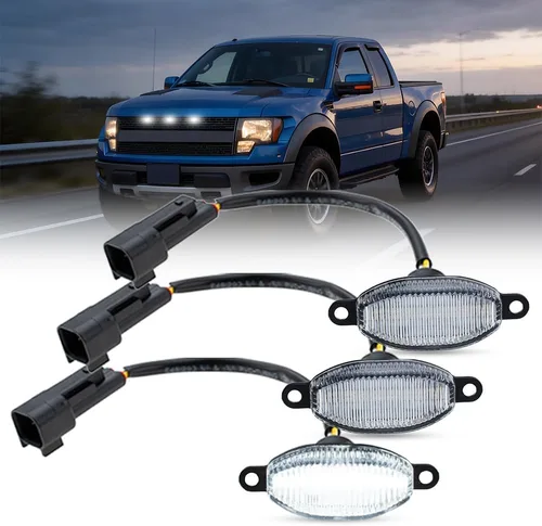 Miniatura 2 de Kits de luces LED F150 para parrilla delantera 2010-2014 Ford F150 SVT Raptor Pick Up 2017-2019 Ford Raptor parrilla delantera Kits de luces