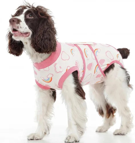 Miniatura 17 de Kuoser - Traje de recuperación para cirugía de perro, traje de recuperación suave y transpirable para perros, para esterilización femenina