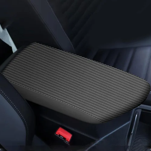 Miniatura 33 de AOMSAZTO Fundas para consola para 2008-2014 Toyota Highlander Fundas para reposabrazos para Toyota Highlander Negro con costuras negras