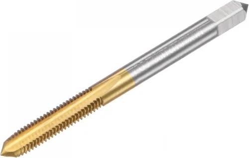Miniatura 7 de uxcell Grifos de flauta rectos, M2 x 0.4 Mano izquierda métrica cubierta de titanio M35 cobalto de alta velocidad máquina de acero roscado roscado