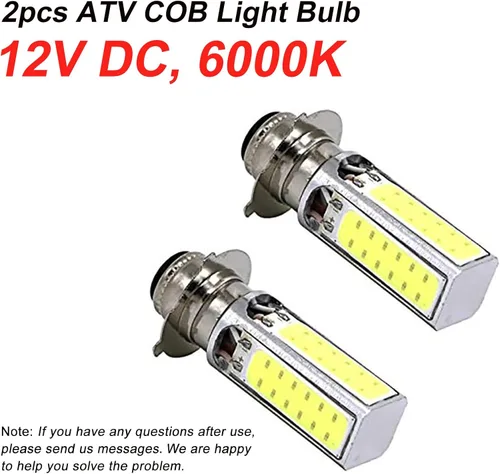 Miniatura 2 de 2 bombillas COB 6000K para Honda ATC110 ATC125M ATC185 ATC200 ATC200E ATC200M TRX125 TRX200SX TRX250 Reemplazar 34901-323-750 34901-HC3-003 34