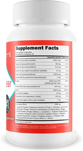 Miniatura 2 de Pro VisiClear For Eyes - Suplemento de visión enriquecido con vitamina A - Apoyo a base de vitaminas para apoyar la visión naturalmente