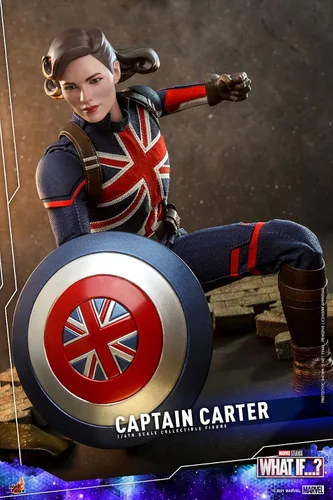 Miniatura 3 de Hot Toys 1:6 Capitán Carter - ¿Qué pasa si...?, Azul