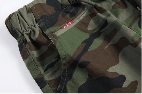 Miniatura 4 de LOKTARC - Pantalones de chándal con cordón para niños, diseño de camuflaje