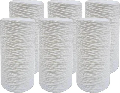 Miniatura 10 de Tier1 Cartucho de repuesto de filtro de agua para sedimentos de polipropileno enrollado de 5 micrones, 10 x 4.5 pulgadas, paquete de 4