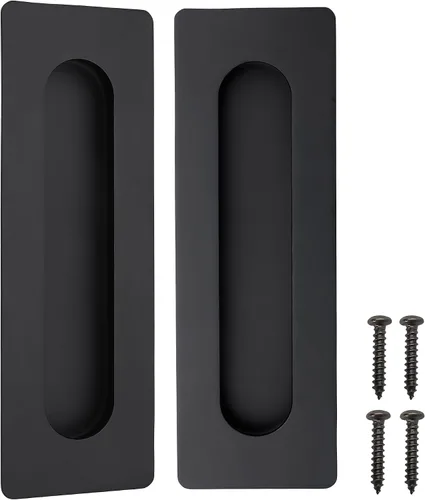 Miniatura 13 de CozyTower Tiradores empotrados de 4.72 pulgadas para puerta de armario, armario de cocina, manija de puerta corrediza pequeña, herrajes Acero