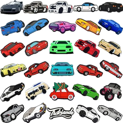 Dijes para zapatos de automóvil 30 unidades decoración de zapatos de dibujos animados para regalo de fiesta Plástico No es una piedra preciosa