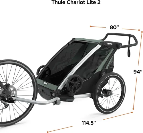 Miniatura 3 de Thule Chariot Lite - Remolque y cochecito multideportivo Agave