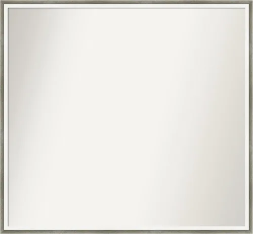 Miniatura 61 de Amanti Art Espejo de baño plateado para sobre el fregadero, 33 x 45 pulgadas, espejo de tocador rectangular blanco plateado y plateado, marco