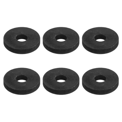 Miniatura 40 de Uxcell Arandela plana de acero al carbono para pernos M8, 10 piezas M8 x 16 x 1.5mm, aleación de acero negro oxidado de grado 8.8, sujetadores