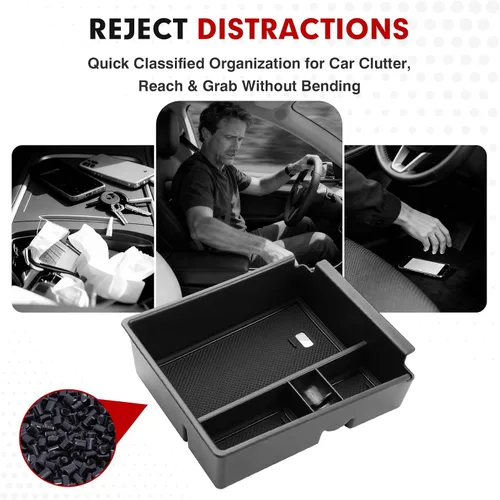 Miniatura 7 de Autorder Organizador de consola central para Hyundai Santa Cruz 2022-2026, accesorios para reposabrazos de automóvil, caja de almacenamiento