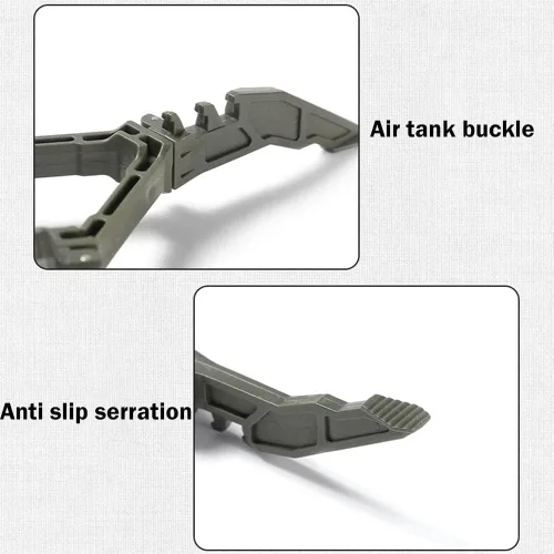 Miniatura 5 de Estabilizador de lata de combustible para estufas de campamento, trípode plegable para cartucho, soporte de trípode, mini plegable para acampar al