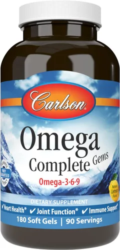 Miniatura 13 de Carlson - Gemas Elite Omega-3, 1600 mg de ácidos grasos omega-3 incluyendo EPA y DHA, suplemento de aceite de pescado noruego, capturado