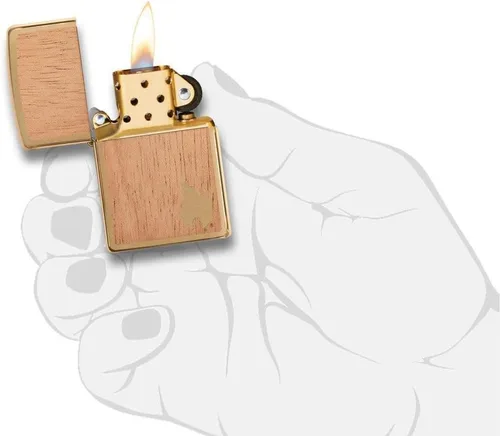 Miniatura 5 de Zippo WOODCHUCK USA Encendedores Latón