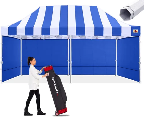 Miniatura 23 de ABCCANOPY - Tienda de campaña con dosel de primera calidad, sombra instantánea comercial, 10 x 15, serie premium, gris