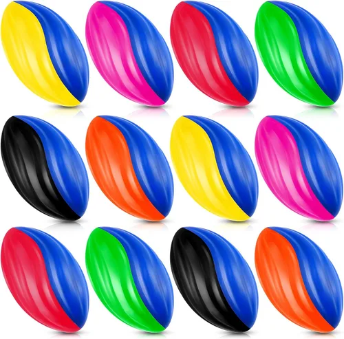Miniatura 8 de Jerify 12 Mini Balones de Fútbol Americano para Niños de Espuma en Espiral a Granel de 5 Pulgadas Suaves Pequeños Impermeables Pelota de Espuma