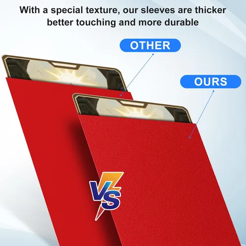 Miniatura 4 de Fundas para tarjetas coleccionables de ajuste perfecto, fundas mate TCG, protector de tarjetas deportivas suave para fotocartas, fácil de barajar