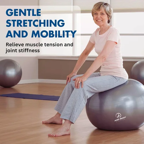 Miniatura 6 de ProBody Pilates Pelota de yoga - Pelotas de ejercicio, varios tamaños, para estabilidad, embarazo, entrenamiento y terapia física