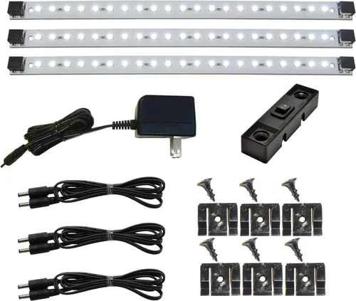 Miniatura 9 de Inspired LED Luz para debajo de la encimera Pro Series Triple Deluxe+ 12 paneles - Kit de fuente de alimentación 3 - Blanco puro
