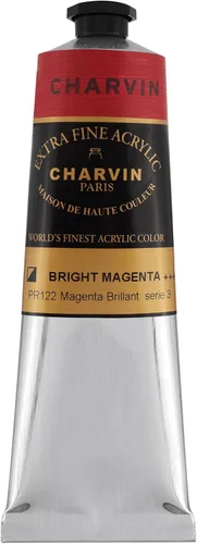 Miniatura 144 de Charvin Pintura acrílica profesional extrafina – verde absenta, tubo de 2.1 fl oz, pigmentos de triple fresado, resistente a la luz, pinturas