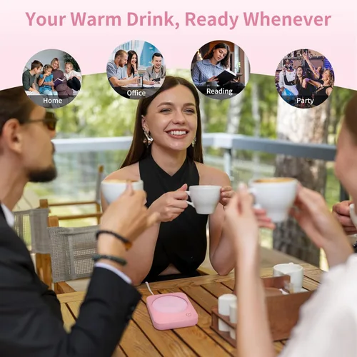 Miniatura 8 de VOBAGA Calentador de Tazas y Calentador de Tazas de Café con Apagado Automático de 4 Horas, Placa Calentadora de Café para Uso en Oficina, Hogar