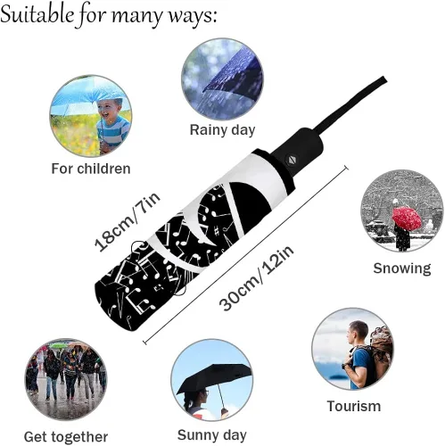 Miniatura 4 de DHDM Fully-automatic Parasol Umbrella Eight Strand Umbrella Foldable Rain Outdoor Umbrella