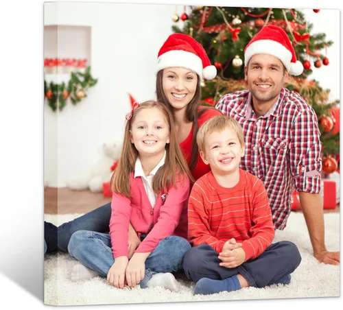 Miniatura 16 de GagetElec Foto personalizada al lienzo, impresiones en lienzo personalizadas con tus fotos (6 x 8 pulgadas enmarcadas), regalos de Navidad