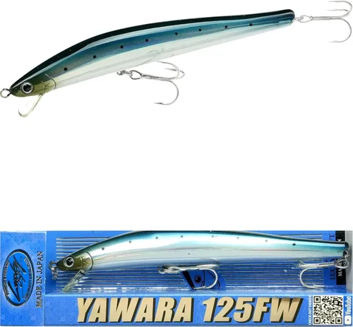 Miniatura 21 de LUCKY CRAFT FlashMinnow 125 YAWARA, señuelos de pesca de agua salada, accesorios y equipo de pesca de surf Jerkbait, señuelos de pesca de fletán