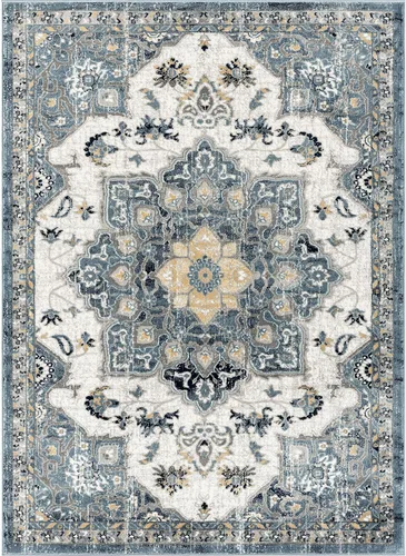 Miniatura 3 de LUXE WEAVERS Alfombra marroquí bohemia, 6 x 9, azul