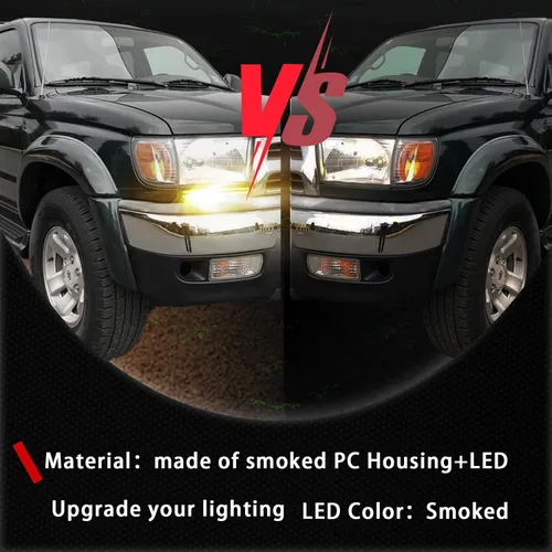 Miniatura 5 de Lámpara de Marcador Lateral LED para Faros Delanteros, Luz de Circulacion Diurna en Ámbar, Señal de Giro Secuencial Compatible con Toyota 4Runner