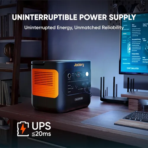 Miniatura 6 de Jackery Explorer 2000 v2 Estación de Energía Portátil, Batería de Respaldo Doméstica LiFePO4 de 2042Wh, Generador Solar de 2200W, Carga Rápida USB-C