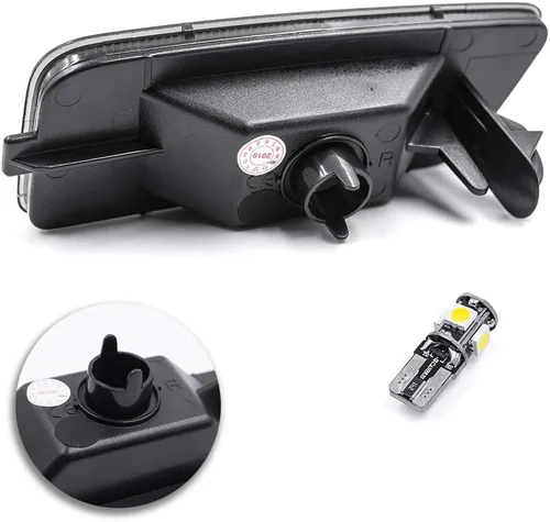 Miniatura 4 de Parachoques delantero blanco llevó luces de marcador lateral para golf MK6 GTI lente ahumada luces laterales reemplazar OEM Sidemarker Lámparas