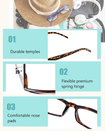 Miniatura 3 de Umigy Paquete de 24 lentes de lectura a granel, lentes de lectura para hombres y mujeres, lentes de lectura, lentes de lectura, lentes ligeros