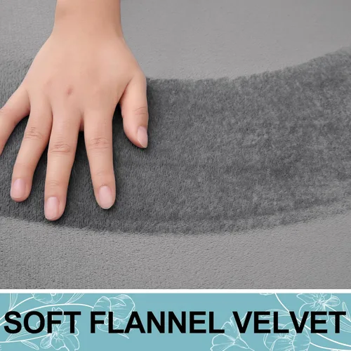 Miniatura 4 de Smiry Tapete de Baño de Espuma Viscoelástica de 24x16 Pulgadas, Tapetes de Baño Extra Suaves y Absorbentes, Alfombra Antideslizante Lavable para Gris
