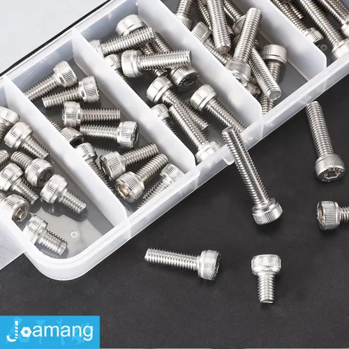 Miniatura 3 de M5 x 10 mm, 14 mm, 18 mm, 20 mm, 25 mm Tornillos de cabeza hexagonal, Acero inoxidable 304, unidad hexagonal Allen métrica, acabado brillante