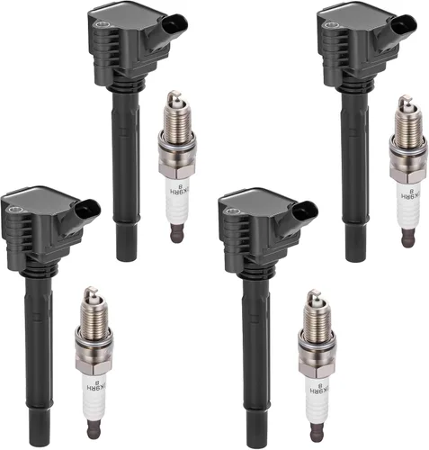 Miniatura 14 de BDFHYK Paquete de bobinas de encendido UF535 y bujías de iridio 95983 compatibles con Mercedes-Benz C230 C280 CLK350 E350 ML350 SLK280 Dodge