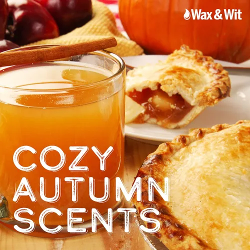 Miniatura 2 de Wax & Wit Velas de otoño con aroma de calabaza y especias para el hogar, vainilla, calabaza, canela, clavo, regalo perfecto para decoración