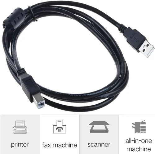 Miniatura 6 de Cable USB de 6 pies de repuesto para impresora térmica QL-700 QL-710W