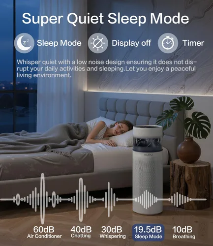 Miniatura 7 de Purificador de aire 2 en 1 con humidificador, purificadores de aire para el hogar, habitación grande, humidificador y purificador de aire en un