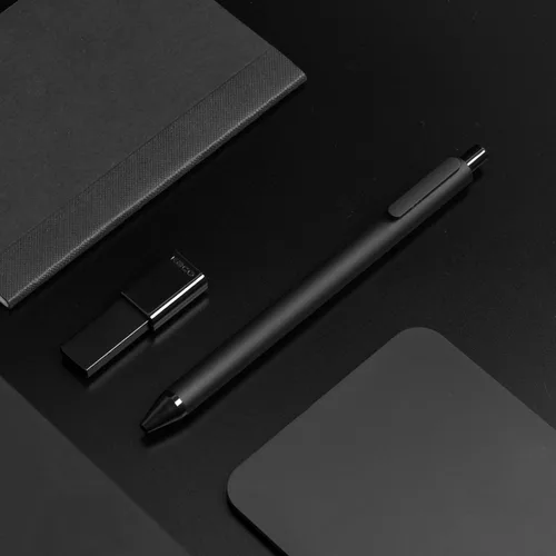 Miniatura 5 de Kaco PURE - Bolígrafos de gel de 0.5 mm de punta fina, tinta negra, 10 unidades, escritura suave y de secado rápido, suministros de oficina