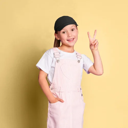 Miniatura 5 de DALIX Gorra plana de algodón, color marrón, náutico, rosa, rojo o blanco, para niños o jóvenes