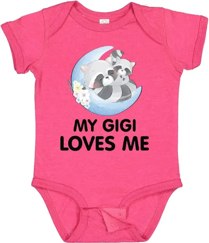 Miniatura 8 de inktastic Body de bebé Raccoon My Gigi Loves Me