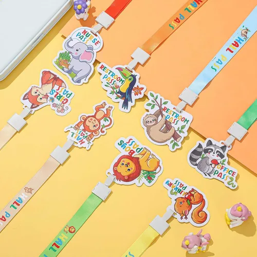 Miniatura 4 de Ctosree Juego de 8 cordones de PVC irrompibles para pasillos y pases escolares, suministros escolares, suministros para profesores, para aula