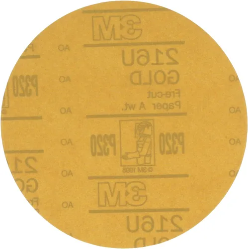 Miniatura 11 de 912 Hookit disco de arena P5A de 3" color oro de 3M, P400, 6, Dorado