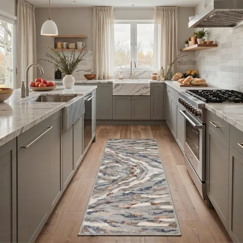 Miniatura 129 de BEIMO Alfombra de pasillo para cocina, alfombra lavable a máquina de 2 x 5 para entrada, alfombras modernas y abstractas suaves, cubierta de piso